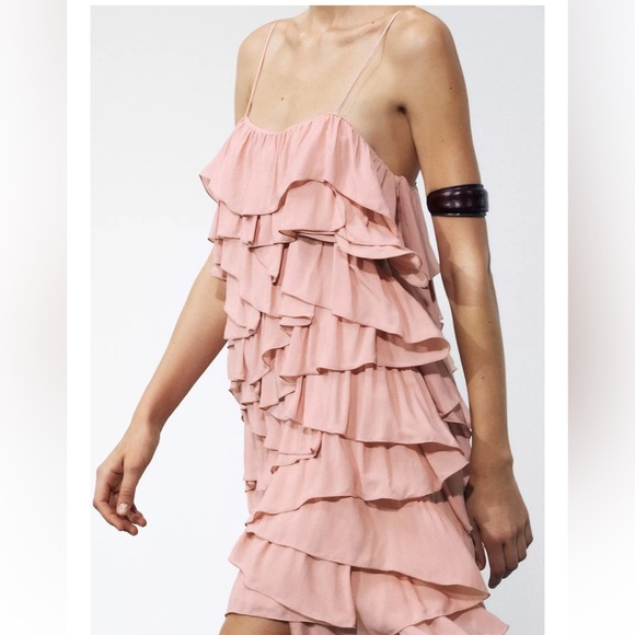 Zara Ruffled Dress ZW Collection - Picture 5 of 9